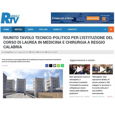 Riunito tavolo tecnico-politico per l'istituzione del Corso di Laurea in Medicina e  ...