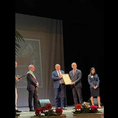 San Giorgio d’oro 2026: premiato il dr. Massimo Martino. Riconoscimento della citt ...